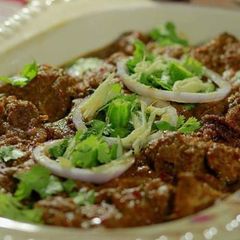 A picture of Shinwari beef karahi.