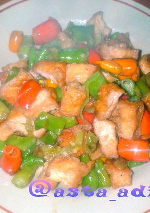 Foto resep Oseng Tahu Buncis Kulit Mlinjo