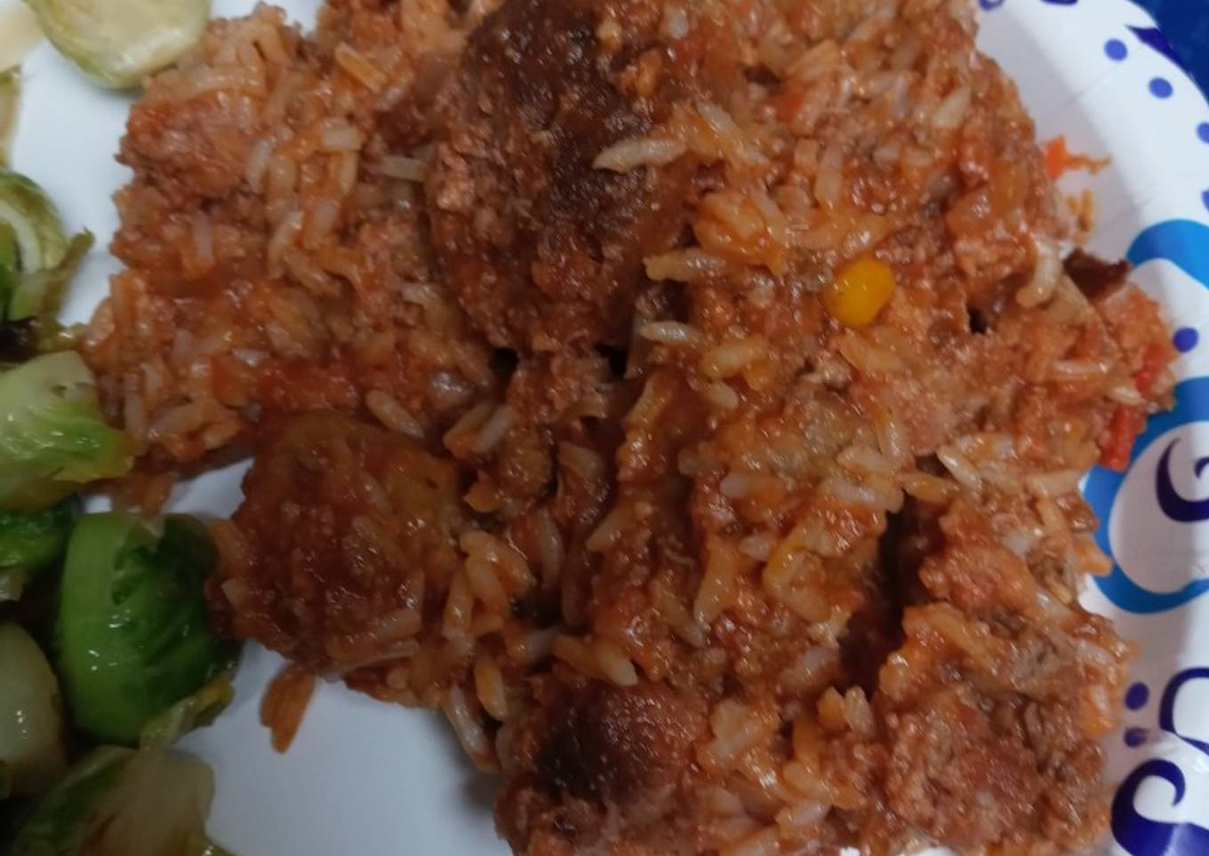 Simple Way to Make Homemade Meatballs and Rice