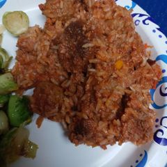 A picture of Meatballs and Rice.