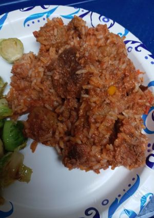 A picture of Meatballs and Rice.