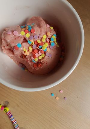 Φωτογραφία της συνταγής Παγωτό από φρούτα (vegan) 🍌🍓