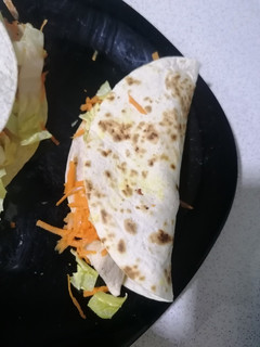 Una foto de Tortitas de trigo con pollo