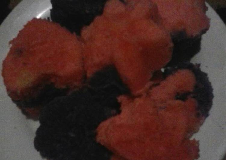 Bagaimana Menyiapkan Bolu kukus 2 warna, Menggugah Selera