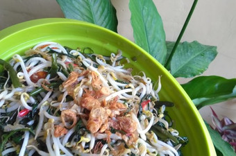 Resep Tumis kangkung &amp; toge, Lezat