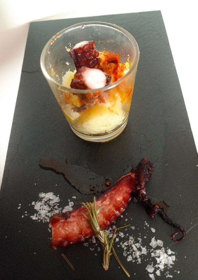 Una foto de Emulsión de patata con pulpo Thermomix o sin ella