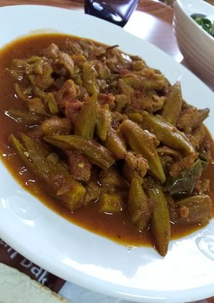 صورة لوصفة باميا باللحم
