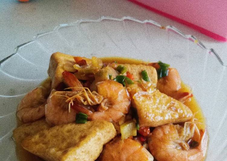 Udang tahu kecap