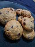 Cookies de coco y almendras con chips