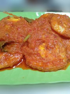 Foto resep Telor ceplok balado