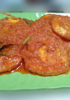 Foto resep Telor ceplok balado