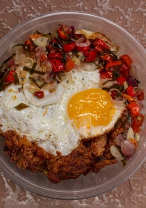 Foto resep Ricebowl Kulit Ayam