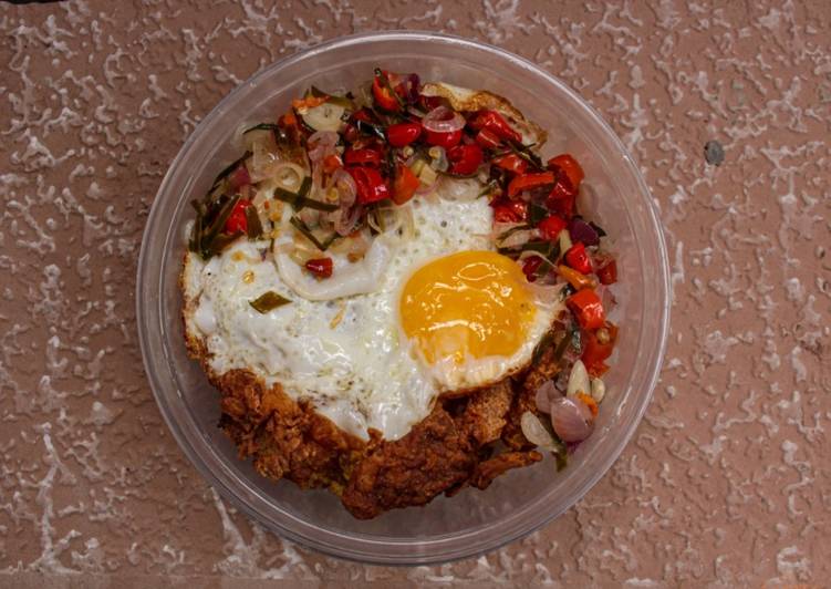 makanan Ricebowl Kulit Ayam Anti Gagal