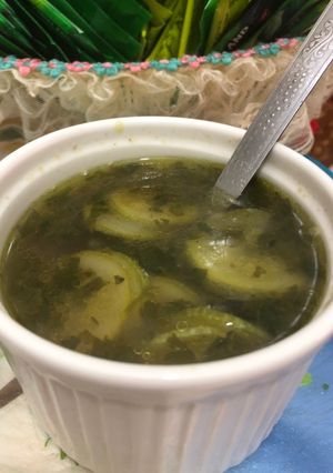 صورة لوصفة شوربة الكوسه 🌷😋