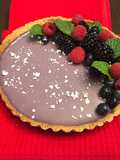 Blueberries Ganache Gelatin Tart