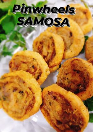 A picture of Pin wheel samosa.