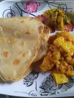 নারকেলের পুর ভরে পরোটা(narkeler pur bhora parota recipe in Bengali) রেসিপির প্রধান ছবি