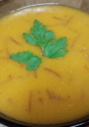 A picture of Lentil Soup ❄💦.