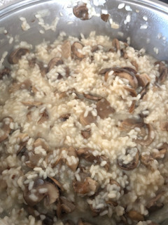 Una foto de Risotto de arroz con setas