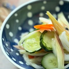 A picture of Lightly Pickled Vegetables using Whey.
