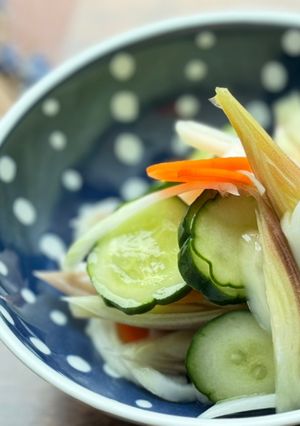 A picture of Lightly Pickled Vegetables using Whey.