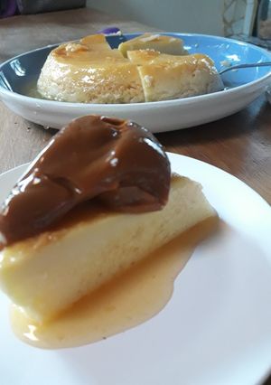 Una foto de Flan casero al microondas