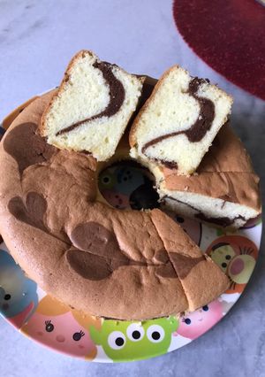 Foto resep Marmer cake🍰Source : sis Attweu
