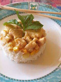 Thai curry-s csirke recept fotója