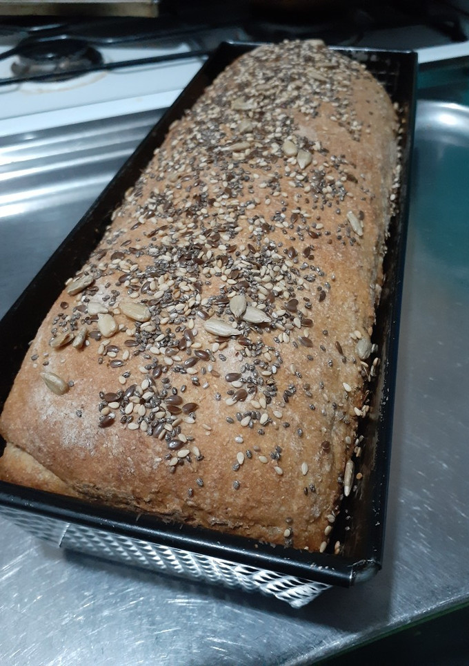 Una foto de Pan de molde integral