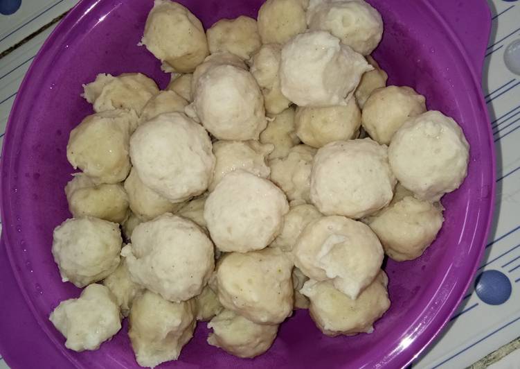 Resep Bakso pentol ayam udang Anti Gagal