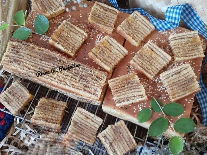 Cara Mudah Menyiapkan Resep Bolu Lapis Nanas Khas Palembang (Metode butter type cake) yang Enak Banget Anti Ribet, Mantap