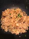 Riz sauté aux crevettes et shiitake (riz cantonais)