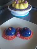 Mousse de piloncillo y glaseado espejo