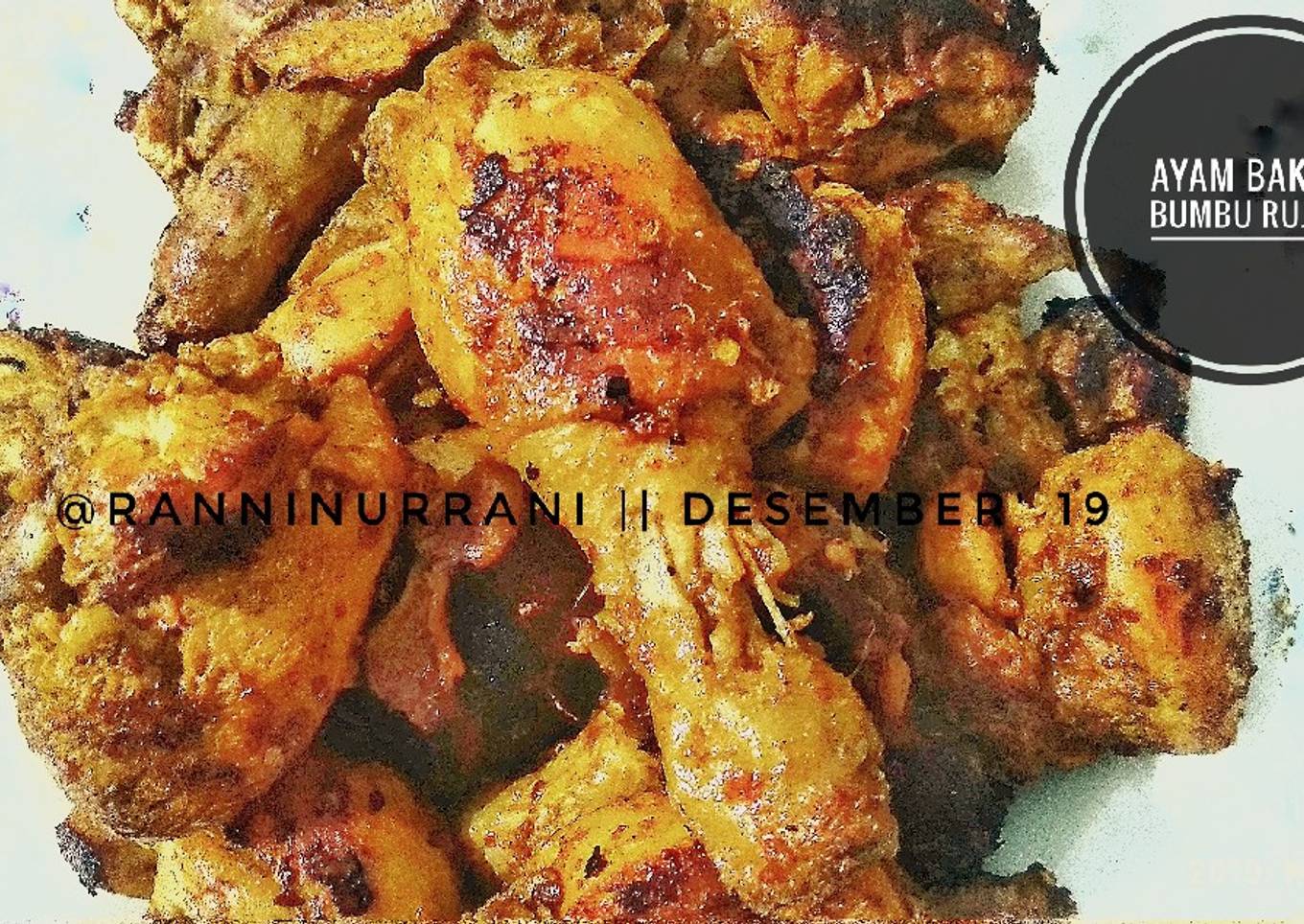 Ayam bakar dengan rujaku pedas
