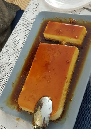 Une photo de Flan coco caramel