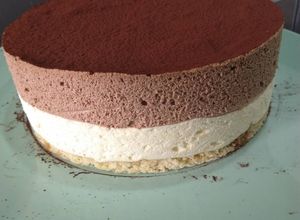 Une photo de Entremet chocolat mascarpone