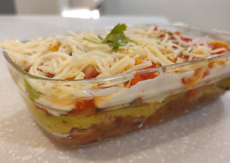 Simple Way to Make Appetizing 7 Layer Mexican Dip