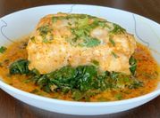 A picture of haddock poached
