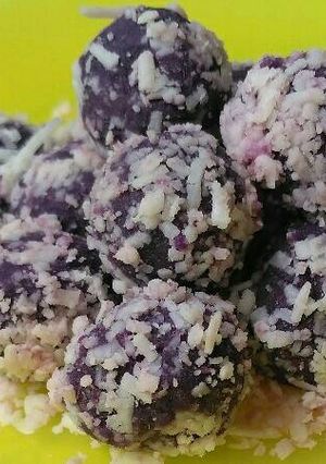 Foto resep Bola-Bola Ubi Ungu (mpasi 10m +)
