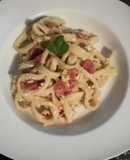 Tallarines a la carbonara