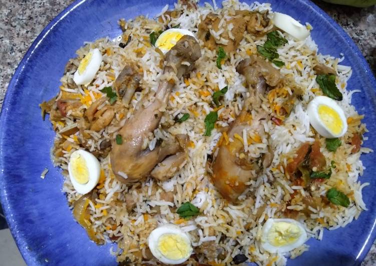 How to Prepare Quick Easy chicken Biryani 😍