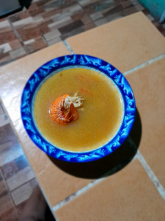 Una foto de Sopa de langosta