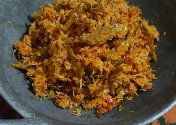 Resep Sambel Kelapa Teri, Enak Banget