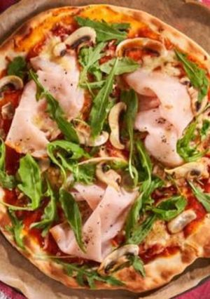Una foto de Pizza o fajita pavo