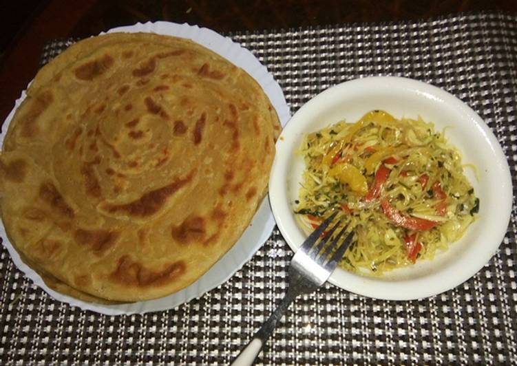 Cabbage Capsicum stir fry