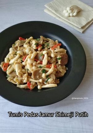 Foto resep Tumis Pedas Jamur Shimeji Putih