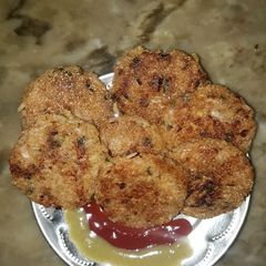 A picture of Leftover Rice Cutlets (My Creation).