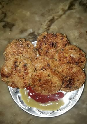 A picture of Leftover Rice Cutlets (My Creation).