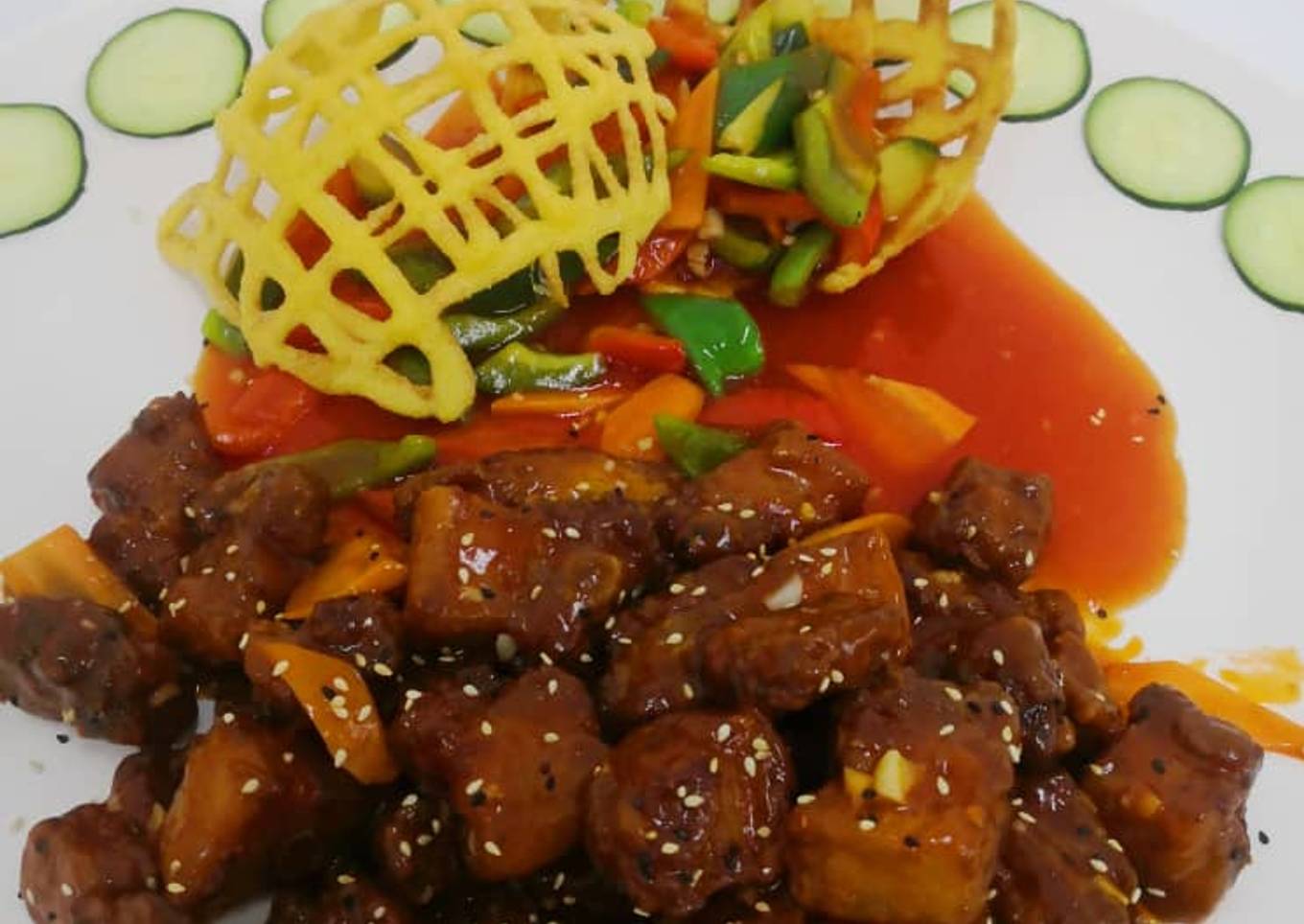 排骨王 sweet and sour pork