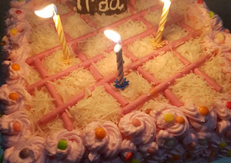 Bagaimana Membuat Kue ulang tahun pemula simple sederhana mudah, Lezat